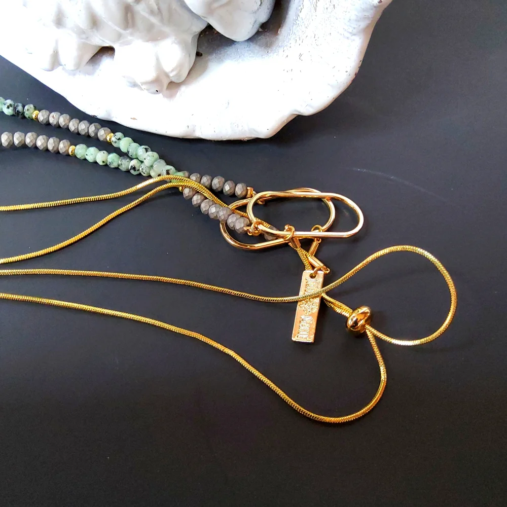 JANE MARIE NWOT goldtone necklace - Picture 8 of 8